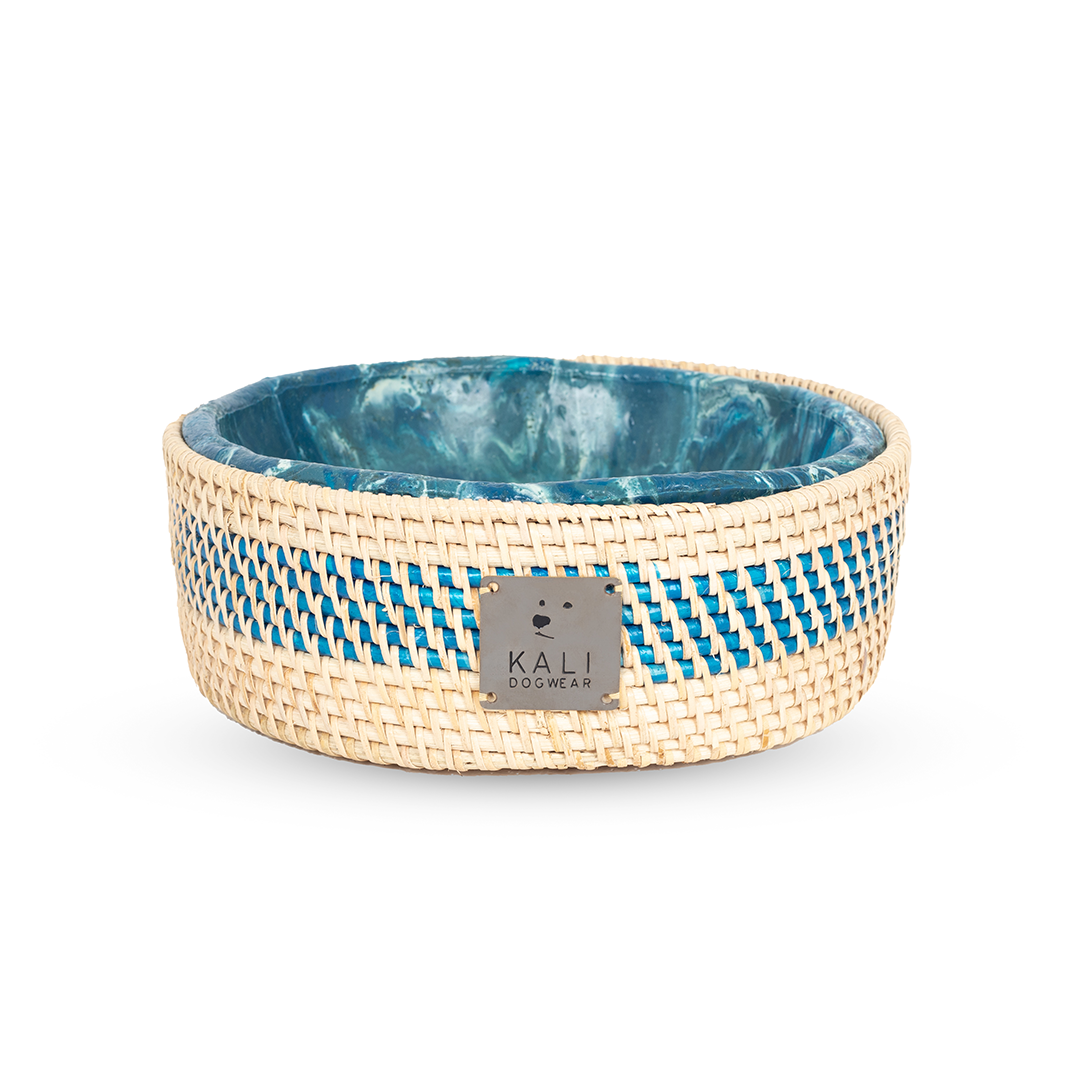 Dog Bowl "Blue Marble"