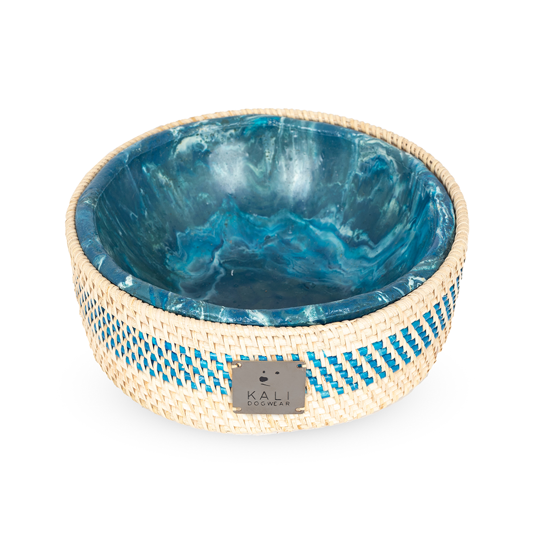 Dog Bowl "Blue Marble"