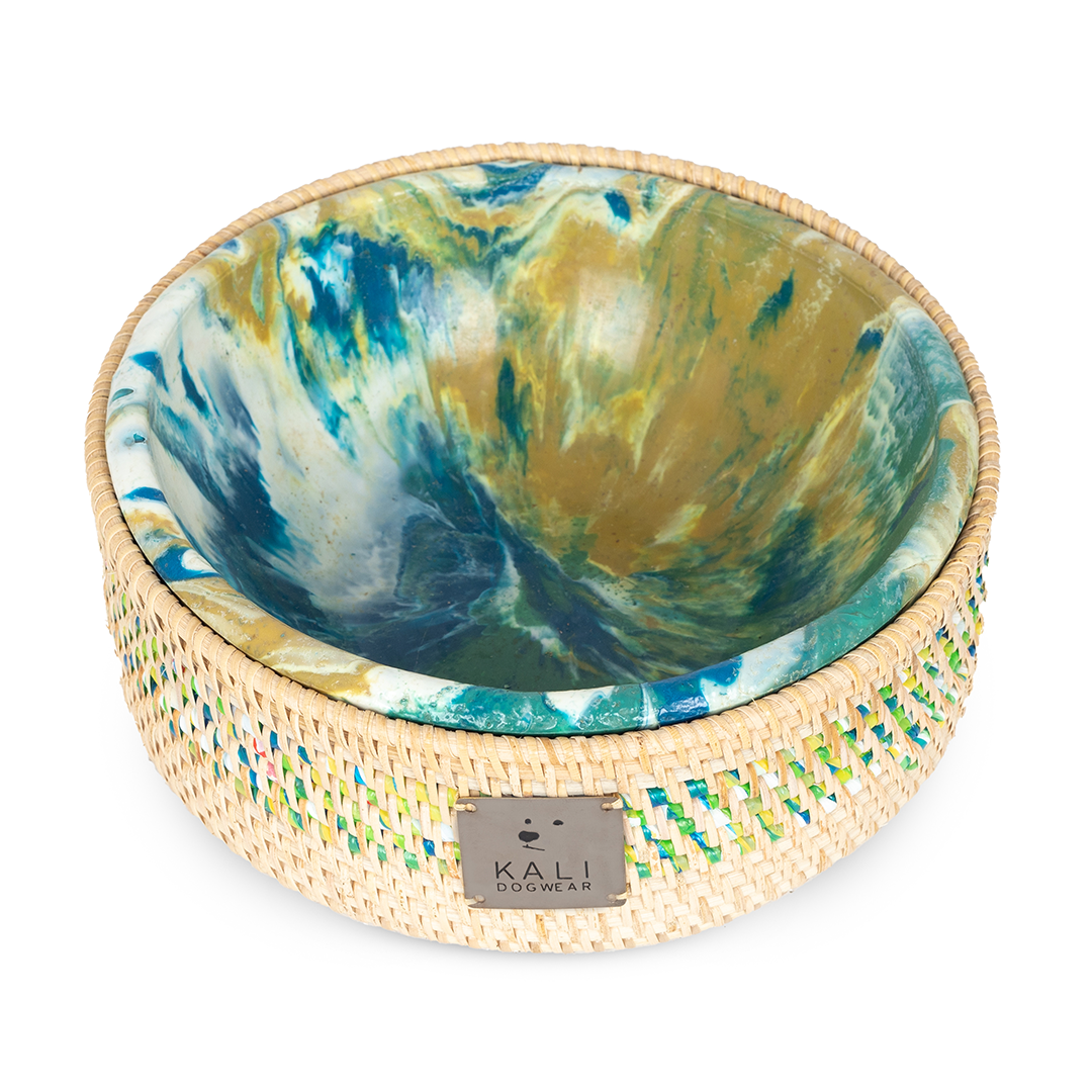 Dog Bowl "Multicolored Marble"