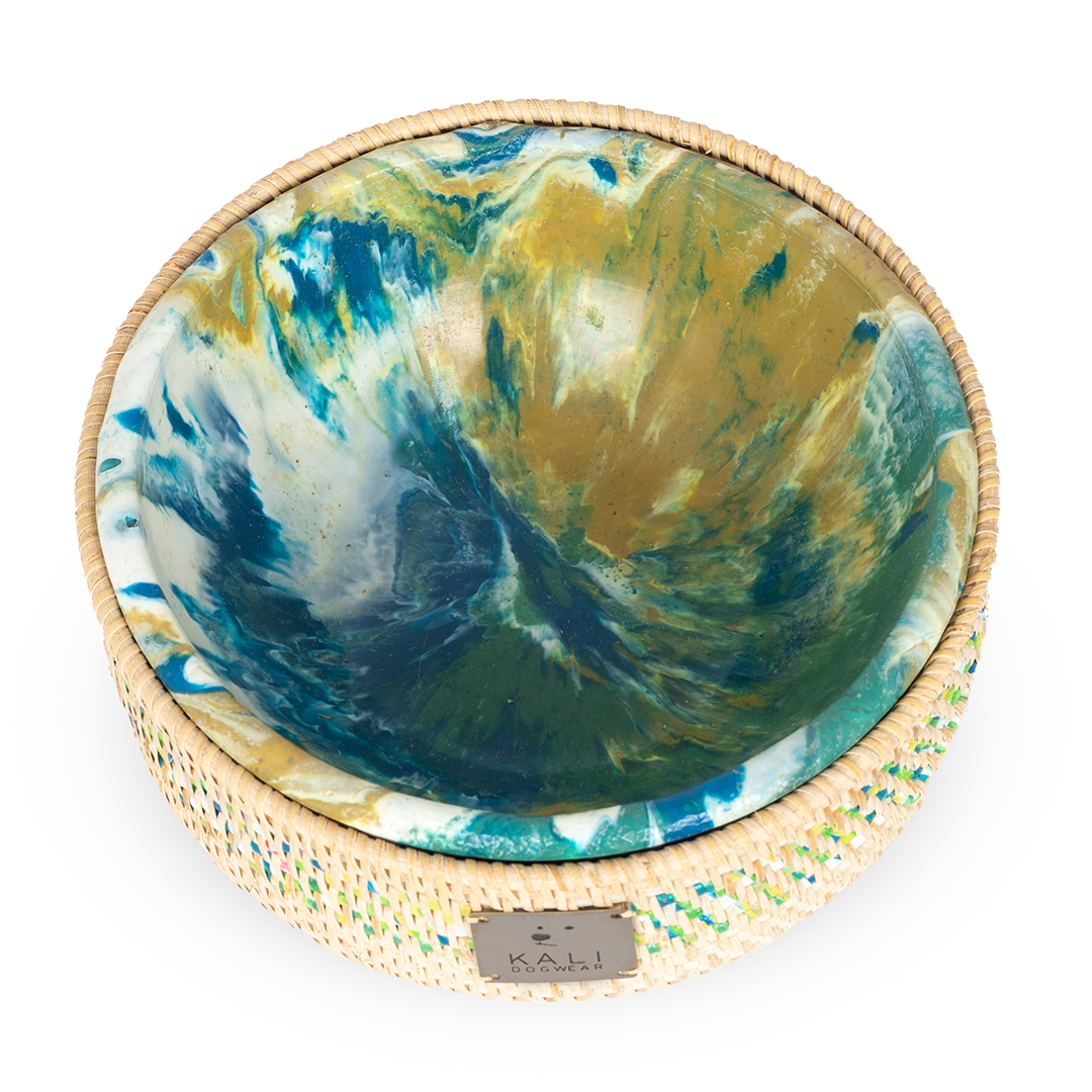 Dog Bowl "Multicolored Marble"